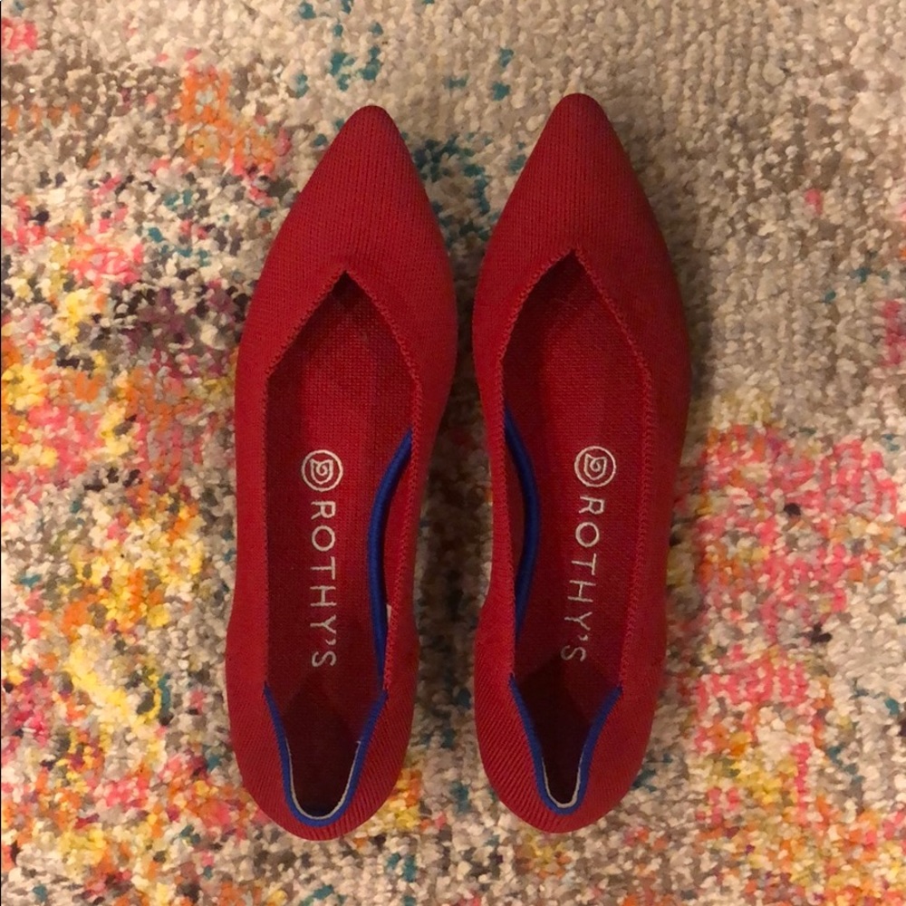 Chili Red NEW Rothy’s- no box though!